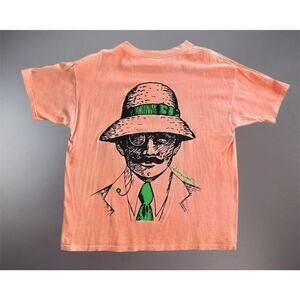 Vintage Panama Jack T Shirt Single Stitch 80 90s Graphic Tee Orange L Streetwear